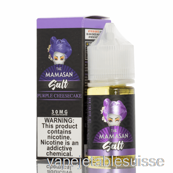 Vape Suisse Cheesecake Violet - Le Sel De Mamasan - 30ml 50mg